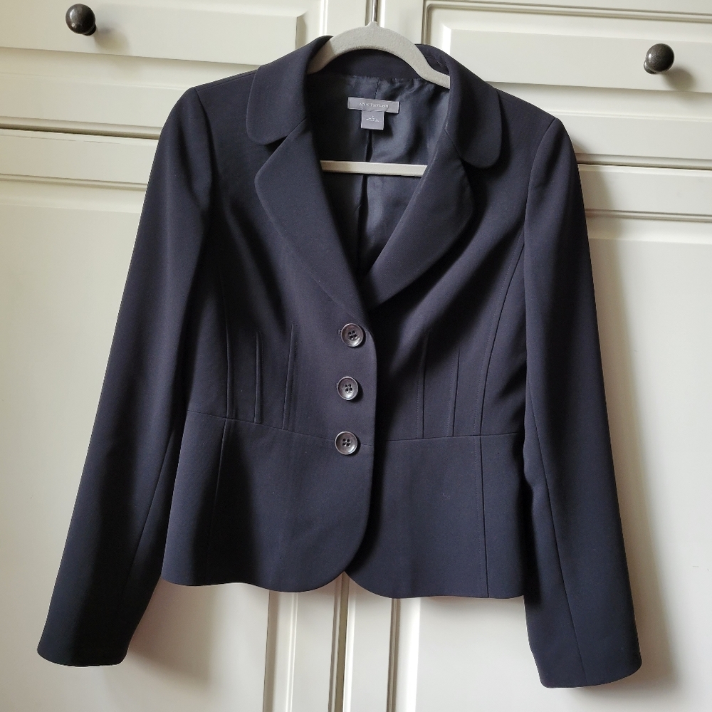 Ann Taylor Blazer Jacket 3 Button - image 1